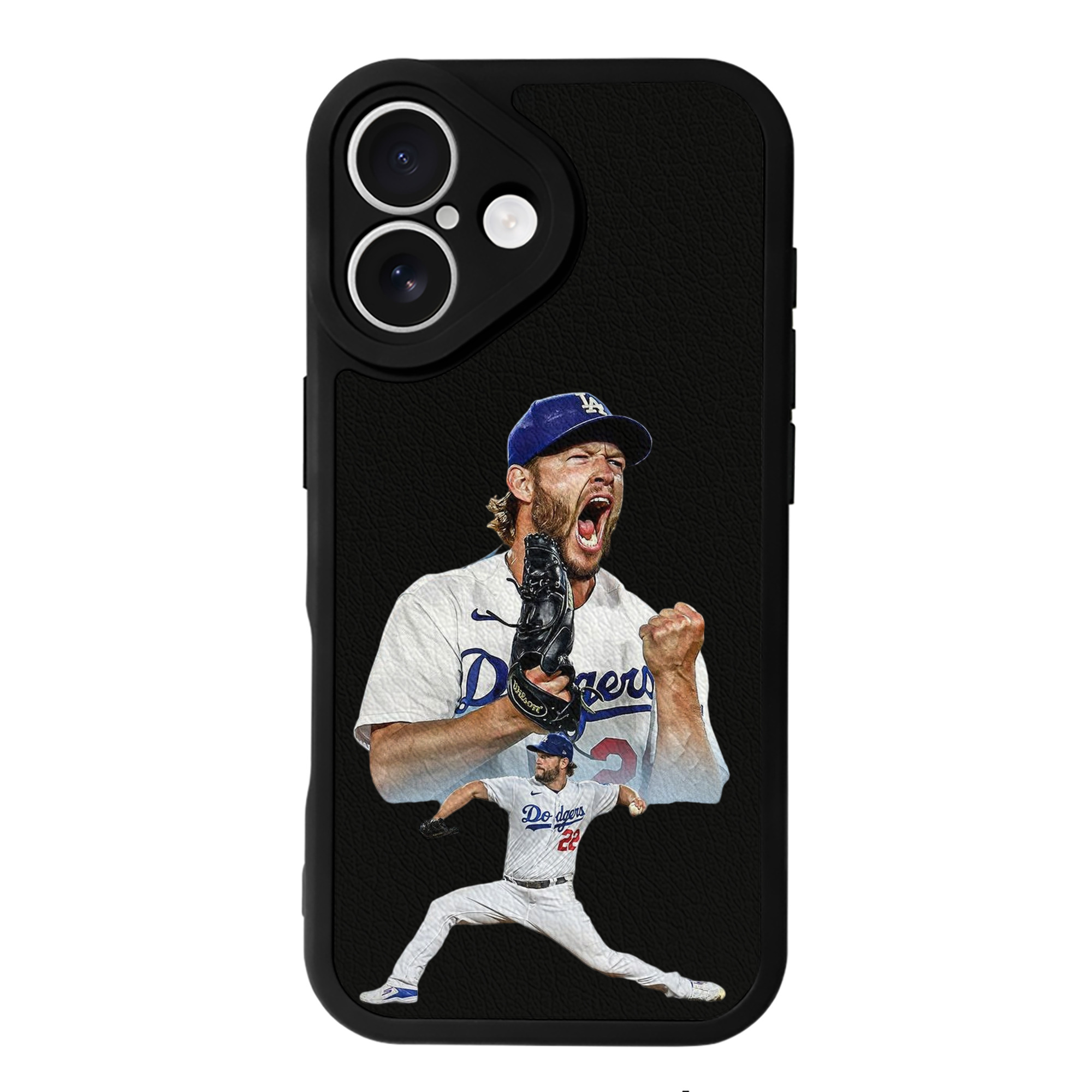 Clayton Kershaw 2 IPhone 16 Silicone Leather Case – UV Print, Lambskin Texture – Perfect Fit, Wireless Charging Compatible, Scratch Resistant, Precise Cutouts – Stylish Protection For IPhone 16
